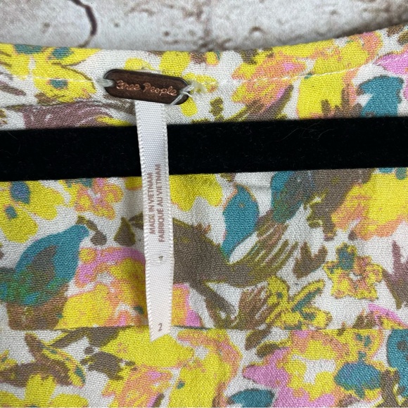 Free People Forget Me Not floral mini dress size 2 - Picture 10 of 10